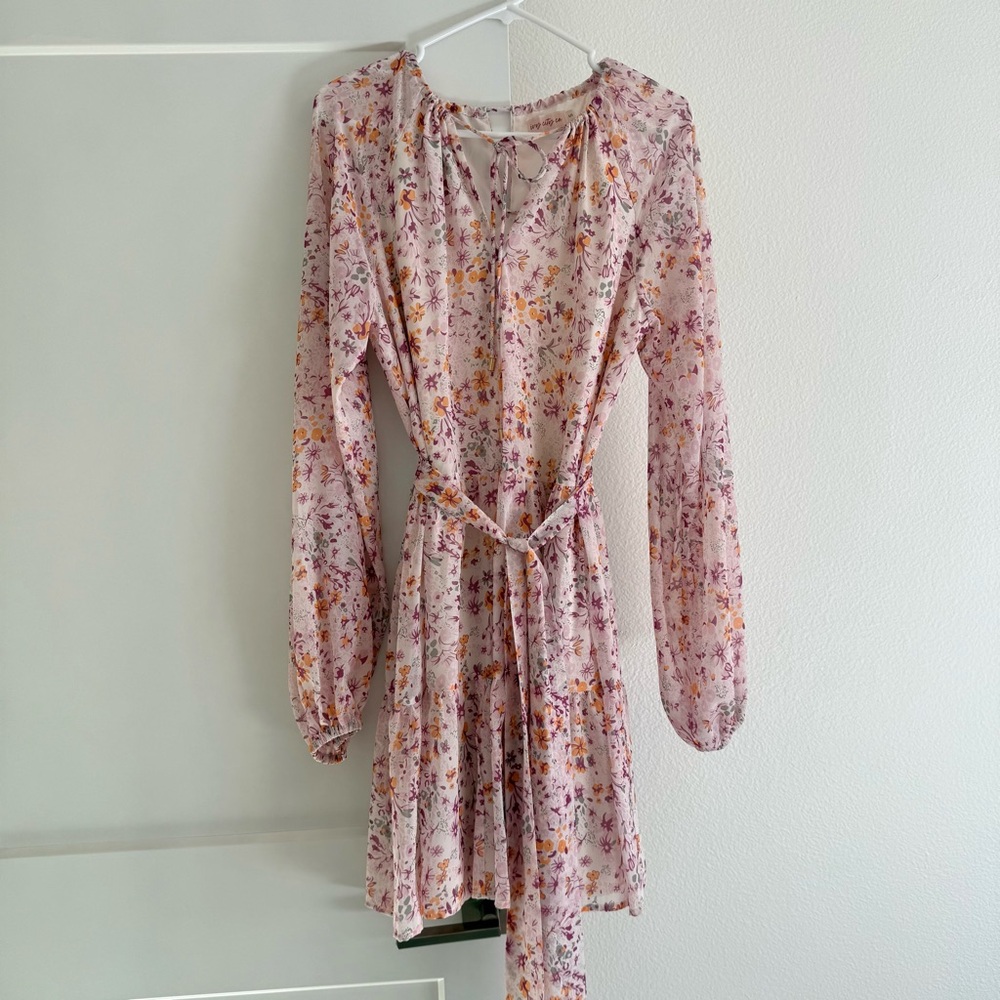 IVY CITY CO. Pink Floral Dress